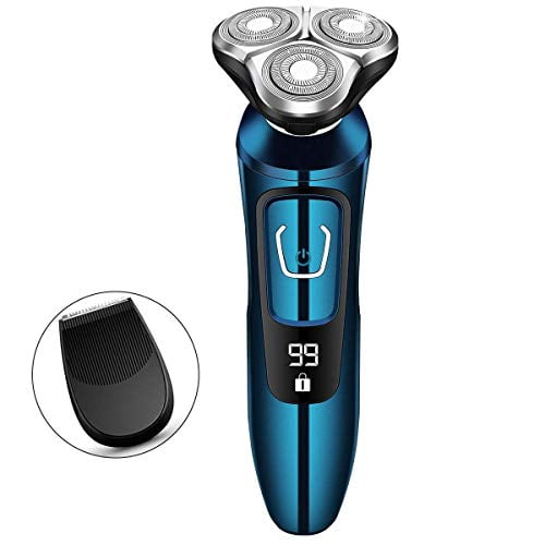 Dry Wet Waterproof Man Rotary Facial Shaver Face Shaver Cordless Travel Usb Rechargeable with Beard Trimmer Led Display for Husband Shaving Mens Electric Razor Vifycim Electric Shavers for Men